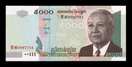 Camboya Cambodia 5000 Riels 2004 Pick 55c Sc Unc - Cambodge