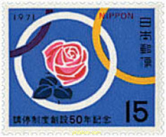 95289 MNH JAPON 1971 50 ANIVERSARIO DEL SISTEMA DE CONCILIACION - Neufs