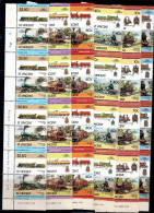 ST. VINCENT 1985 TRAINS STRIP OF 4 MI No 808-19 MNH VF!! - Treinen