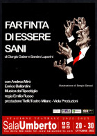 THEATRE - ITALIA 2022 - ROMA SALA UMBERTO - FAR FINTA DI ESSERE SANI DI GIORGIO GABER - ANDREA MIRO' - PROMOCARD - I - Theater