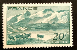 1943 FRANCE N 582 LE LAC LERIE ET LA MEIJE - NEUF* - Ongebruikt