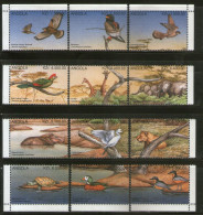 Angola 1996 Endangered Species Elephant Loin Wildlife Birds Sc 955 12v MNH # 608 - Elefantes