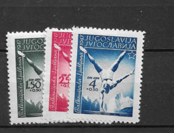 1947 MH Joegoslavië, Mi 524-6 - Nuevos