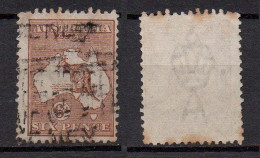 Australia, Used, 1923, Michel 45 III, Wm 4, Kangaroo, Cv 6 € - Usados