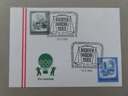 Österreich Pro Juventute - Mit Sonderstempel 16. 5. 1983 Badgastein, Richter Woche 1983 (Nr.1303) - Other & Unclassified