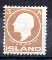 Islandia Sello Nº Yvert 63 * - Neufs