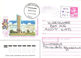 Estonia:Cover Serviceman Free Letter And 10 Kop Cancellation, 1993 - Estland