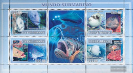 Guinea-Bissau 3582-3585 Sheetlet (complete. Issue) Unmounted Mint / Never Hinged 2007 Unterwasserfauna - Guinea-Bissau