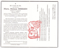 DP Maria Messiaen ° Mater 1877 † Oudenaarde 1962 Petit Van Puyenbrouk Schoorisse Lieveyns Van Ceunebroecke Schietecatte - Devotieprenten