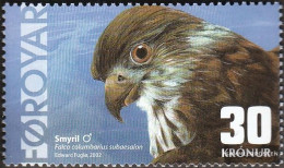 Denmark - Faroe Islands 435 (complete Issue) Unmounted Mint / Never Hinged 2002 Isländischer Merlin - Isole Faroer