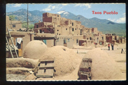 TAOS PUEBLO  - Indians - NEW MEXICO - USA -.Mailed To France - Andere & Zonder Classificatie