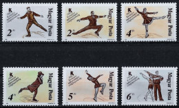 HONGRIE - PATINAGE ARTISTIQUE - N° 3150 A 3155 ET BF 196 ET 219 - NEUF** MNH - Patinage Artistique