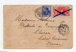 !!! COTE D'IVOIRE, LETTRE DE 1909 POUR CLAIRAC AVEC CACHET MARITIME ALLEMAND - Cartas & Documentos