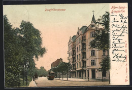 AK Hamburg-Borgfelde, Strassenbahn In Der Borgfelderstrasse  - Mitte