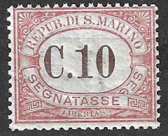 SAN MARINO -1924 - SEGNATASSE - C.10 - NUOVO MNH** ( YVERT TX 11 - MICHEL PD 11 - SS  SG 11) - Impuestos