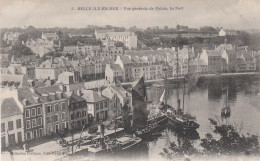 56 BELLE-ILE-en-MER    Vue Générale De Palais.   Le Port...avec 2 Vapeurs.   TB PLAN     Env. 1910.   PAS  COURANT - Belle Ile En Mer