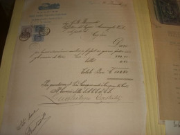 FATTURA 1926 SOCIETA' ANONIMA COOPERATVA CAGLIARITANA - Documents Historiques