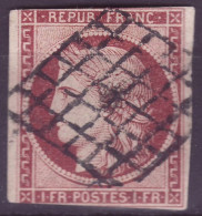 FRANCE 1849-50 Cérès 1 Fr YT N°6 Oblitéré - 1849-1850 Ceres