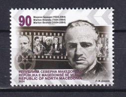 MACEDONIA NORTH 2024,MOVIE,ACTOR,MARLON BRANDO,MNH - North Macedonia