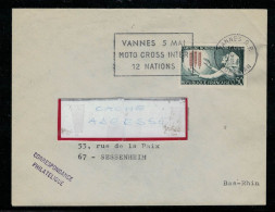 YT 1379 SSL/ FAG VANNES 4/1963 MOTOCROSS 12 NATIONS 5 MAI - Mechanische Stempels (reclame)