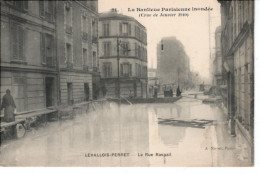 92  LEVALLOIS PERRET  Rue Raspail  Crue De 1910 - Levallois Perret