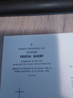 Doodsprentje Frieda Baert / Hamme 15/1/1945 - 22/1/1994 ( Maurits Van Moerzeke ) - Godsdienst & Esoterisme
