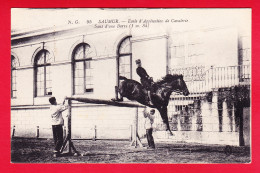 F-49-Saumur-14P64 école D'application De Cavalerie, Le Saut D'une Barre, Cpa BE - Saumur