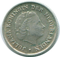 1/10 GULDEN 1963 NIEDERLÄNDISCHE ANTILLEN SILBER Koloniale Münze #NL12541.3.D.A - Niederländische Antillen