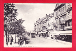 F-14-Trouville-51A06  Les Quais De Joinville, Pharmacie, Vieille Voiture, Animation, Cpa BE - Trouville