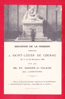 F-16-Cognac-191A06  Souvenir De La Mission Préchée à Saint Léger De Cognac En Novembre 1934, Cpa  - Cognac