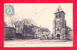 F-02-Dammard-01A99  L'église, Le Porche Du XIIème Siècle, Cpa Précurseur - Sonstige & Ohne Zuordnung