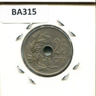 25 CENTIMES 1928 Französisch Text BELGIEN BELGIUM Münze #BA315.D.A - 25 Cent