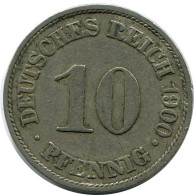 10 PFENNIG 1900 A ALEMANIA Moneda GERMANY #DB331.E.A - 10 Pfennig