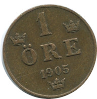 1 ORE 1905 SUÈDE SWEDEN Pièce #AD216.2.F.A - Sweden