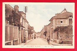 F-91-Mennecy-01P87  La Rue De Milly, Petite Animation, Cpa  - Mennecy