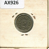 5 RAPPEN 1943 B SCHWEIZ SWITZERLAND Münze #AX926.3.D.A - Altri & Non Classificati