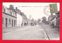 F-62-Saint Pol-02P205  Faubourg De Bethune, Un Attelage, Cpa  - Saint Pol Sur Ternoise