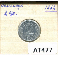 2 GROSCHEN 1952 AUSTRIA Moneda #AT477.E.A - Oostenrijk