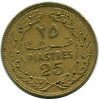 25 PIASTRES 1969 LIRAN LEBANON Pièce #AP386.F.A - Libanon