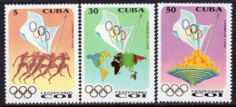 Cuba 1994 - The 100th Ann. Of The International Olympic Committee - Flag-MNH Set - Ongebruikt