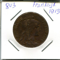 10 CENTIMES 1913 FRANKREICH FRANCE Französisch Münze #AN086.D.A - 10 Centimes