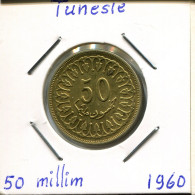 50 MILLIMES 1960 TUNISIA Coin #AP825.2.U.A - Tunesië