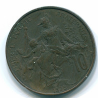 10 CENTIMES 1898 FRANCIA FRANCE Moneda XF #FR1054.29.E.A - 10 Centimes
