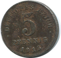 5 PFENNIG 1915 A ALEMANIA Moneda GERMANY #AE640.E.A - 5 Pfennig