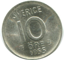 10 ORE 1955 SCHWEDEN SWEDEN SILBER Münze #AD055.2.D.A - Schweden