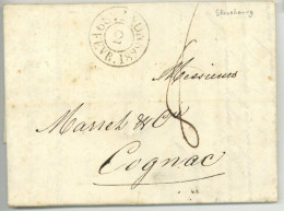 Strasbourg LYON 1829 Pour Cognac - 1792-1815: Conquered Departments