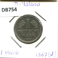 1 DM 1967 J BRD DEUTSCHLAND Münze GERMANY #DB754.D.A - 1 Mark