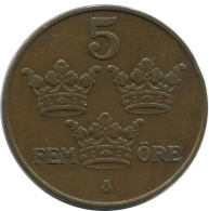 5 ORE 1911 SUECIA SWEDEN Moneda #AC449.2.E.A - Suède