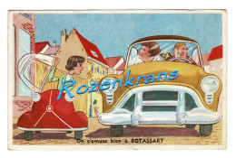 On S'amuse A Botassart (Luxembourg Bouillon) CPA Rare Humour Humor Voiture Retro Car 969 - Bouillon