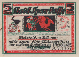 2 MARK 1922 Stadt BIELEFELD Westphalia UNC DEUTSCHLAND Notgeld Banknote #PA213 - [11] Emisiones Locales